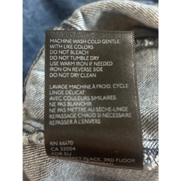 BDG Denim Jean Skirt Mini Size Small Buttons Up - Picture 12 of 12